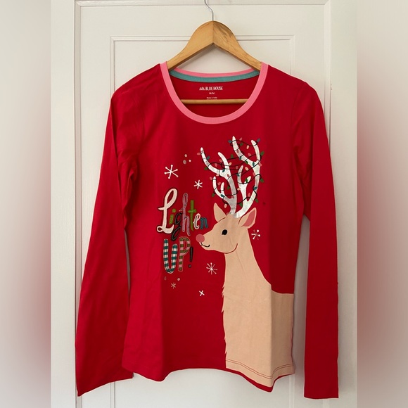 Hatley Little Blue House Christmas pajama set, size medium - Picture 2 of 11